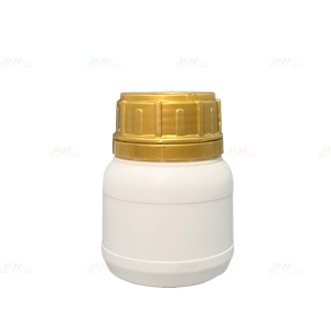 ขวดพลาสติก HDPE/COEX ทรงกลม ขนาด 150 มล. เส้นผ่านศูนย์กลางคอขวด 50 มม. พร้อมฝาเกลียวแบบสองริ้ว สำหรับการเกษตร/เคมีภัณฑ์/ปุ๋ย - Product Image 2