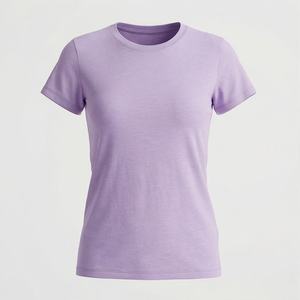 T-shirts respirants à séchage rapide de qualité pour femmes, coupe classique, vêtements de sport, tissu doux, t-shirt pull à col rond, mode - Product Image 1