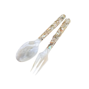 Ensemble de fourchettes et cuillères à dessert en nacre à long manche, ensemble de service pour caviar, vente en gros du Vietnam - Product Image 3