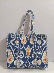 Handmade Kantha Quilted <b>Bag</b> with Colorful <b>Patchwork</b> Textile Design for Fashion Travel Shopping Gifting and Wholesale Supply - Product Image 5
