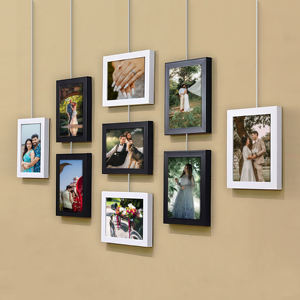 Rustic Wooden Eco-Friendly Photo <b>Frame</b> Natural Color Customized Logo Display 4x6 & 5x7 Photos HD Glass Vertical Tabletop - Product Image 6