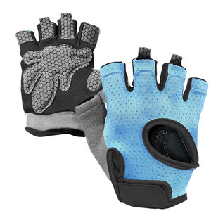 <b>Half</b> Finger Weight Lifting Gloves Unisex Black Nylon Non <b>Slip</b> Breathable Outdoor Sports Training Gloves Hook And Loop Closure - Product Image 5