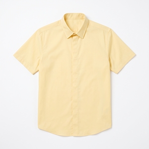 เสื้อเชิ้ตแขนสั้นผ้าป๊อปลินสำหรับผู้ชาย สไตล์ลำลองแบบทางการ ติดกระดุม ผ้าทอสีพื้น รับผลิตแบบ OEM ODM ขายส่งจากโรงงาน รับผลิตแบรนด์ส่วนตัว MOQ ต่ำ - Product Image 1
