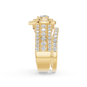 Anillo de Compromiso con Diamante Sintético Cultivado en Laboratorio, Corte Brillante, Color E, Certificado EGL, Plata 925, Lujoso para Bodas y Fiestas - Product Image 6