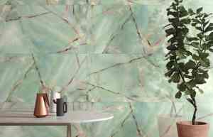 Carreaux muraux en céramique au design irisé moderne 600x1200mm, revêtement décoratif émaillé pour murs d'appartements haut de gamme et de halls d'entrée - Product Image 5