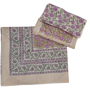 Premium Indian Artisanal Hand <b>Block</b> Print Boho King Size 3 Pcs 100% Cotton Eco-Friendly Soft Skin Friendly Non Toxic Dyes 200TC - Product Image 1