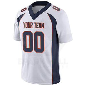 Camiseta de Fútbol Americano Blanca Personalizada para Hombre, Cuello en V, Manga Corta, Número 21 Sublimado, Absorbe la Humedad, Corte Regular, para Deportes de Equipo - Product Image 6