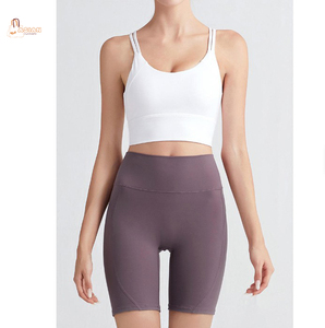 Soutien-gorge de sport respirant, écologique, à séchage rapide, léger, push-up, grande taille, dos nageur pour femme, idéal pour la gym, le fitness, le yoga - Polyester/Coton - Product Image 1