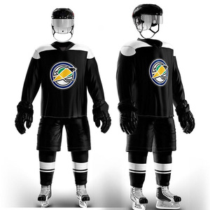 Uniforme de hockey sur glace sur mesure pour équipe, maillot de hockey professionnel réversible, respirant, écologique, vente en gros, design unique - Product Image 6