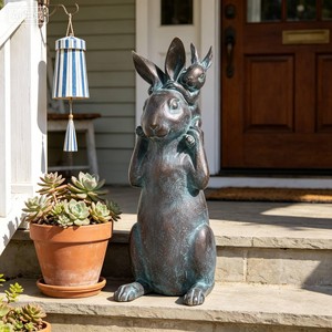 Sculpture de chat en ardoise artisanale pour jardin - Ornement décoratif en gros - Product Image 2