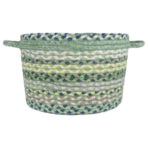 Panier de rangement imprimé en jute et coton 100 % naturel avec poignée à boucle, respirant et écologique, pour la maison et le jardin - Product Image 2