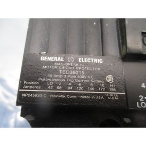 Interruptor de Circuito General Electric TEC36015 de 3 Polos - Equipo y Piezas de Semiconductores de Confianza de Marca Global - Product Image 1