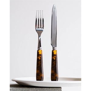 Juego de Cubiertos de Lujo en Oro, Acero Inoxidable 18/10, Mango de Resina de Mármol, Vajilla para Bodas, Hoteles y Restaurantes, Venta al Por Mayor - Product Image 3