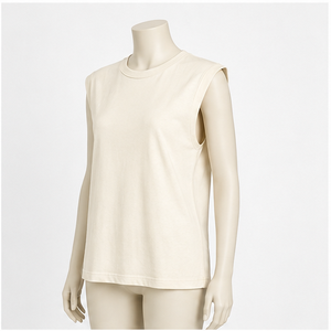 Haut d'été décontracté en coton à manches courtes pour femme - Product Image 6