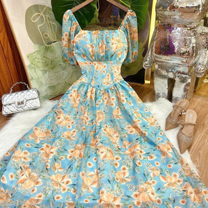Elegante Vestido Largo de Seda para Mujer, Modelo 2026, Manga Corta, Estilo Informal, Natural, Formal, para Diversas Ocasiones - Product Image 4
