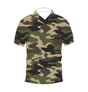 เสื้อโปโลลายพรางวู้ดแลนด์คลาสสิกสำหรับผู้ชาย แขนสั้น สวมใส่สบาย พิมพ์ลาย เสื้อยืดกอล์ฟ - Product Image 1