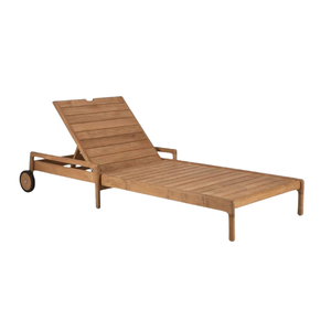 Chaises longues pliantes pour villas et jardins, lit de jardin pliable, fabrication en Indonésie - Product Image 1