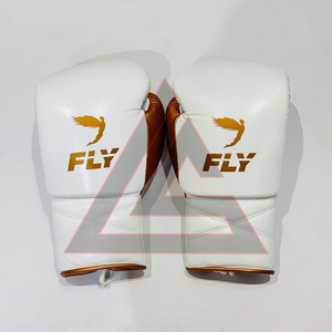 Nuevos Guantes de Boxeo Profesionales Pro Fight Fly con Cordones, 100% Cuero Original, Guantes de Boxeo Profesionales Pro Punching Fly - Product Image 3