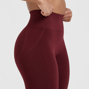 High Waist Durable Fabric Women Leggings Yoga <b>Pants</b> Breathable Quick Dry Reversible Stylish Affordable Leggings for Women - Product Image 6