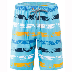 Shorts de Playa para Hombre con Protección UPF 50+, Diseño de Color Sólido, Elegantes y a la Moda, para la Playa, la Piscina o el Mar - Product Image 1