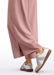 Pantalones Anchos de Mujer con Dobladillo Abierto, Cintura Alta, Transpirables, Ecológicos y Resistentes al Viento - Product Image 4