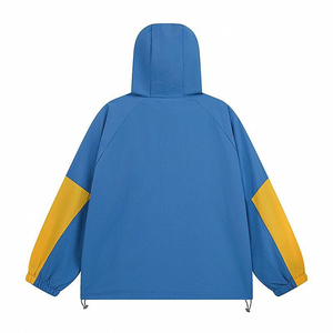 Manufacturer Wholesale Custom Wind Breaker Track Jacket Light <b>Weight</b> Windbreaker Men Waterproof Nylon Zip up Hoodies - Product Image 5