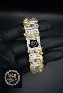 Montre Hip Hop pour Homme en Acier Inoxydable avec Diamants Moissanite VVS Glacés, Mouvement Mécanique 40mm, Verre Saphir, Style Trône Carré - Product Image 2