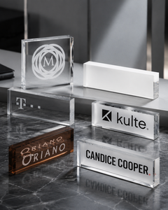 Customizable Eco-friendly Acrylic Logo <b>Block</b> Stylish for Office Event Promotion Enhances Brand Identity - Product Image 4