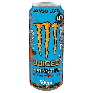 Bebida Energética Monster Energy Juiced Mango Loco de Alta Calidad, 500ml x 12 Latas, Sabor a Mango Tropical, Suministro al por Mayor - Product Image 3