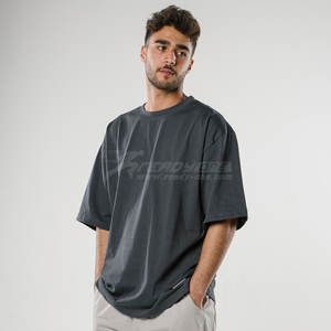 เสื้อยืดผ้าฝ้ายออร์แกนิก100% ออกแบบได้เองพิมพ์ลายตัวอักษรบนเสื้อเปล่าสำหรับผู้ชายทุกเพศ - Product Image 5