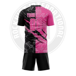 ชุดฟุตบอลพร้อมเสื้อและกางเกงขาสั้น ผ้าระบายอากาศ แห้งเร็ว เหมาะสำหรับทีม ชมรม ฝึกซ้อม และการแข่งขัน - Product Image 2