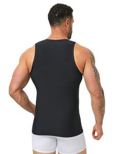 Mens Seamless Shapewear <b>Singlet</b> Ribbed Gym Stringer Fitness <b>Running</b> Shirt Tight Tank Top Quick Dry Breathable Eco-Friendly - Product Image 2