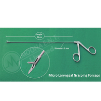 Mikro Laringeal Kavrama Forsepsi Manuel 25 Cm 2 Mm Çaplı KBB Medikal Cerrahi Alet Seti Sınıf I CE Sertifikalı ISO13485