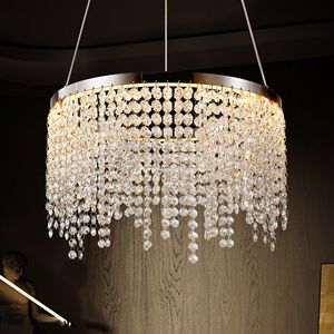 Lampadina moderna e moderna lampada a sospensione in cristallo di lusso da 15.7 pollici, lampada da soffitto e lampadario - Product Image 1