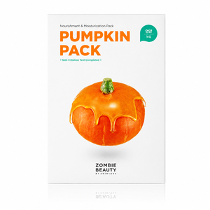 Pack de Masques Coréens Bio ZOMBIE BEAUTY à la Citrouille pour le Visage – Anti-rides, Apaisant et Hydratant pour Tous Types de Peau - Product Image 1