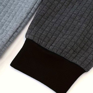 Sudaderas con capucha de color contrastante para hombre, talla grande, 2 uds., sudadera con capucha informal a la moda para primavera, otoño e invierno, ropa para hombre FORTLEO - Product Image 6