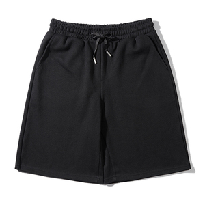Pantalones Cortos Bermuda de Algodón para Hombre, Pantalones Cortos Deportivos de Corte Holgado con Cierre de Cordón, Ropa Casual de Calle, Transpirable, Cintura Elástica - Product Image 1
