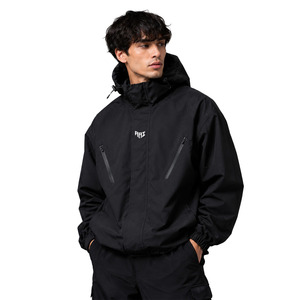 Chaqueta Bomber Cortavientos OEM para Hombre, con Ribete Frontal, Estilo Urbano, Ropa Juvenil de Moda, Chaquetas de Nylon Reflectantes Personalizadas al por Mayor para Hombre - Product Image 1