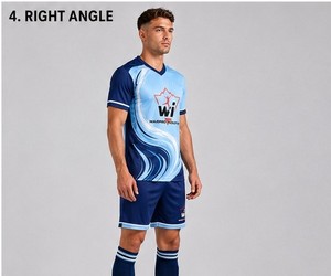 Soccer Uniform Professional <b>Athletic</b> Outfit Matching Soccer Jersey And Shorts Lightweight Breathable Material For Team Sports - Product Image 2