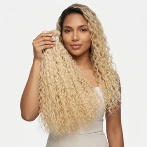 Extensions de cheveux humains Remy naturels bouclés en vrac, mèches vierges Remy pour tissage - Product Image 6