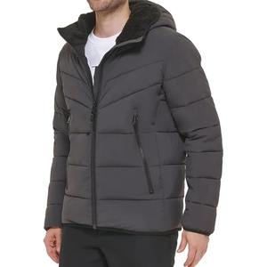 High Quality Men's <b>Winter</b> <b>Quilted</b> Padded Jacket Waterproof Bubble Design Custom Sublimation Print 100 Gram Fabric Weight - Product Image 3