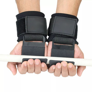 Custom Fitness Heavy Hooks Adjustable Hook Loop Closure Palm Guard Reinforced Steel Grip Neoprene Wrist <b>Cushion</b> Weightlifting - Product Image 5
