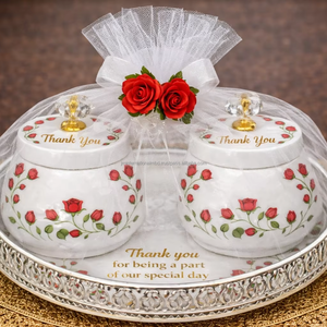 Cesta de regalo con bandeja para bodas - Product Image 1