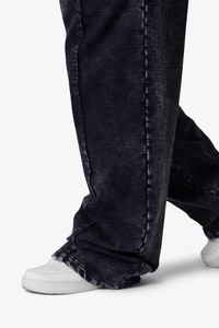 Pantalones Deportivos Casuales de Pierna Ancha, Lavados con Ácido, Transpirables y Ecológicos, de Alta Calidad, en Lona de Poliéster/Algodón de 300 GSM, OEM/ODM - Product Image 2