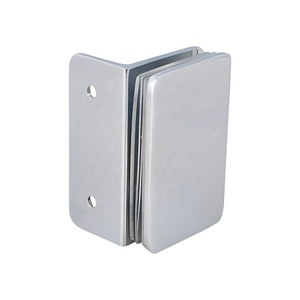 ALLWIN 1458 90mm latón macizo 90 grados abrazadera de vidrio montada en la pared con pulgadas y sistema de medición Métrico - Product Image 1