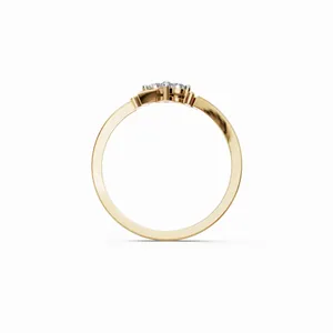 Anillo de Diamante Cultivado en Laboratorio Florence en Oro Amarillo de 18K, Corte Redondo, Juego de 4 Piezas, Certificado IGI, Claridad VVS, Anillo de Lujo para Mujer en Oferta - Product Image 3