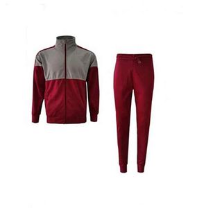 Conjunto Deportivo Unisex Verde Oliva, Cierre de Cremallera Completo, Bolsillos Laterales, Transpirable, Estilo Deportivo, Ropa de Otoño, Corte Regular - Product Image 4