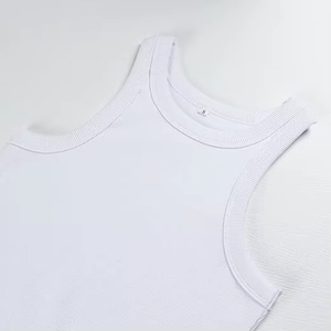 Débardeur court tricoté personnalisé en polyester/coton respirant et écologique à séchage rapide, fabriqué au Pakistan, collection été 2026 pour femme - Product Image 4