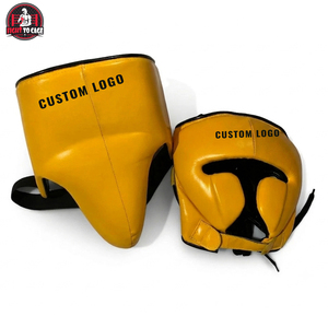 Gants de boxe en cuir véritable haute durabilité 2026 avec support de poignet sécurisé, protection de la tête assortie et protections abdominales - Product Image 3