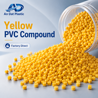 Composé PVC jaune pour lignes de production flexibles avec exigences de densité personnalisées An Dat Plastic